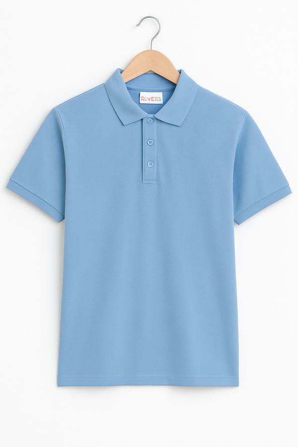 BOYS SKY BLUE PQ POLO (1-16)Y