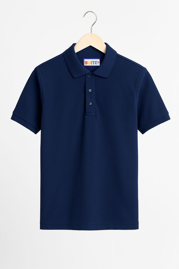BOYS NAVY PQ POLO (1-16)Y