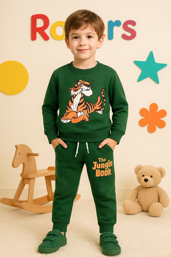 Premium Quality "Jungle Book" Printed Fleece Sweat Suit