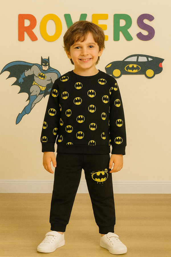 Boys Batman Printed Fleece Track suit ( 1-10 )Y