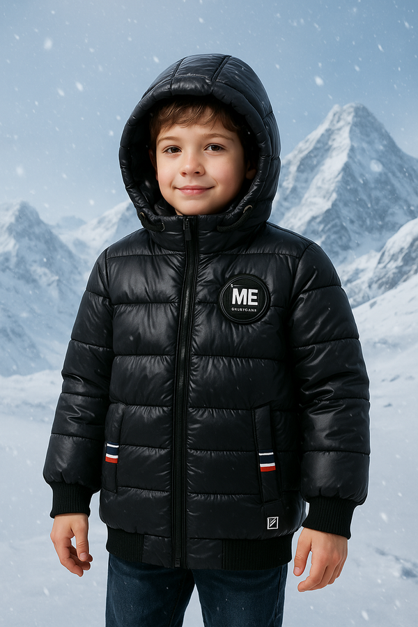 Boys/Girls Black Puffer Jacket (1-12)Y