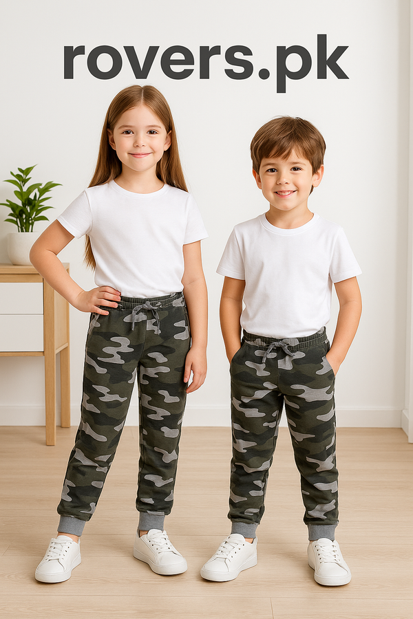 Girls/Boys Printed Fleece Jogger Trouser