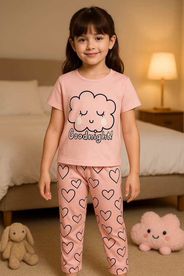 Girls Printed Soft Cotton Trouser&shirt (1-10)Y