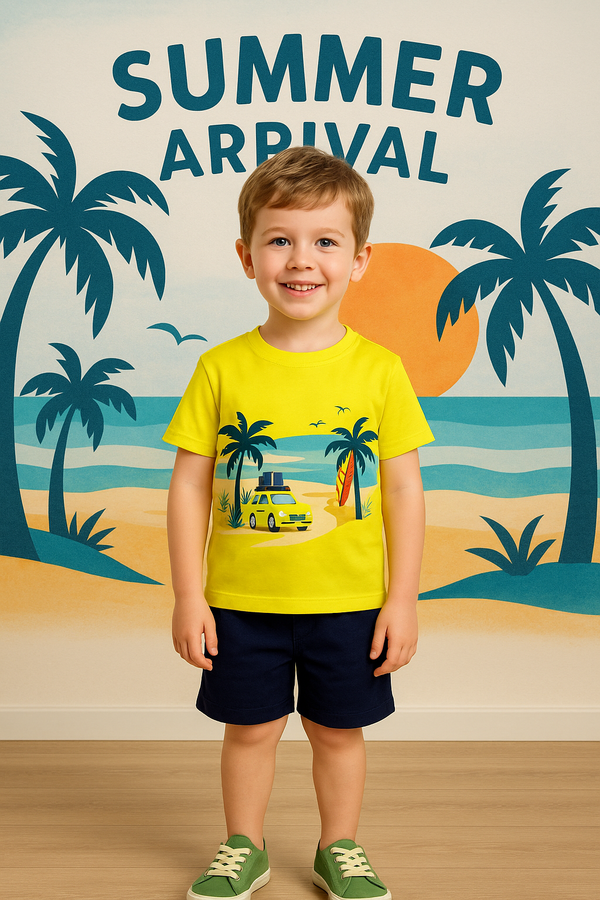 Boys Beach Printed Niker Suit (1-10)Years