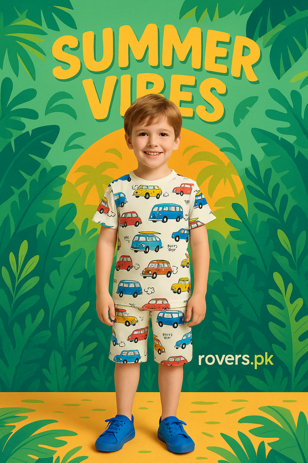 Boys/Girls Full Body Car printed suit (1-10)Years