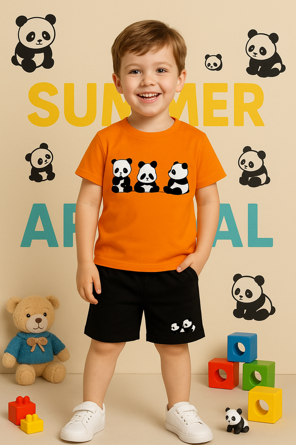 Boys Lazy Bear Printed Niker-Suit (1-10)Y